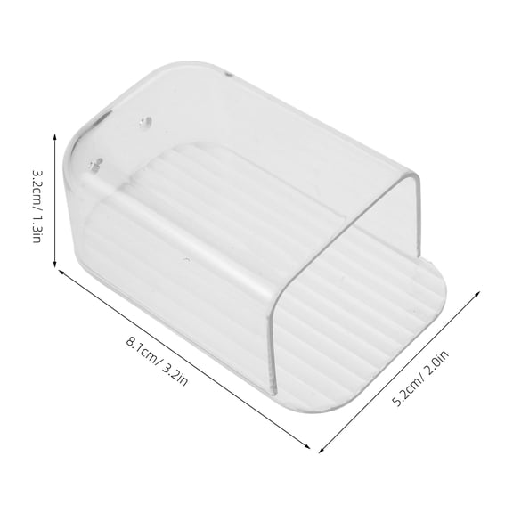 COOPHYA Clear Wall Mounted Storage Box for Kitchen Rice Spoon and Utensil Holder