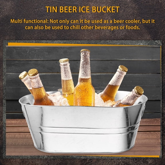 COOPHYA Stylish Beverage Tub Ice Bucket for Chilling Beer, Wine, and Drinks - Perfect Party Cooler