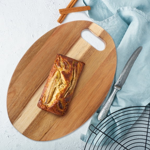 LEXSOMEO Wood Charcuterie Board Small Serving Board Portable Camping Wooden Cutting Board