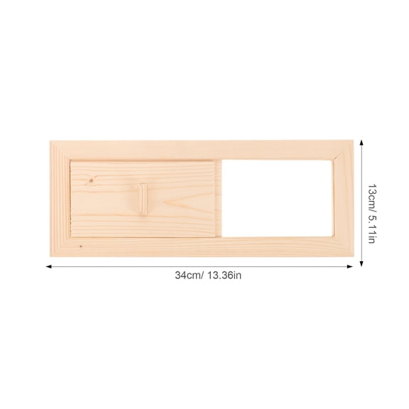 LEXSOMEO Cedar Wooden Sauna Ventilation Window with Vent Grille for Sauna Room Air