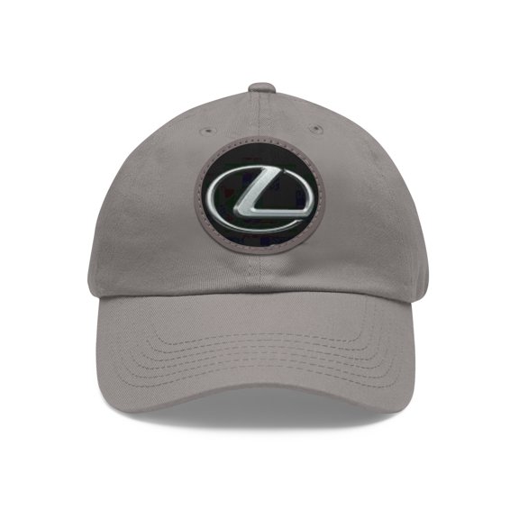 LEXUS Dad Hat with Leather Patch (Round)