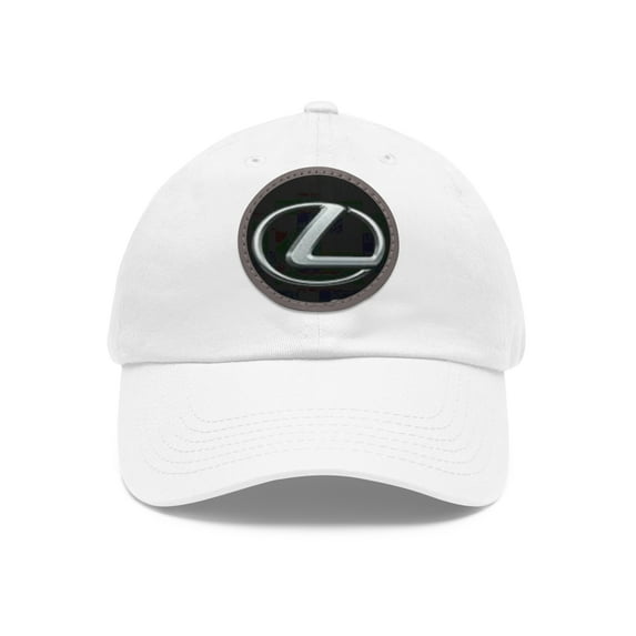 LEXUS Dad Hat with Leather Patch (Round)