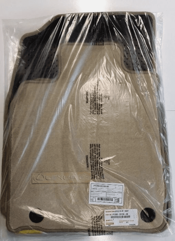LEXUS OEM FACTORY CARPET FLOOR MAT SET 2013-2015 ES350 / ES300H ( IVORY )