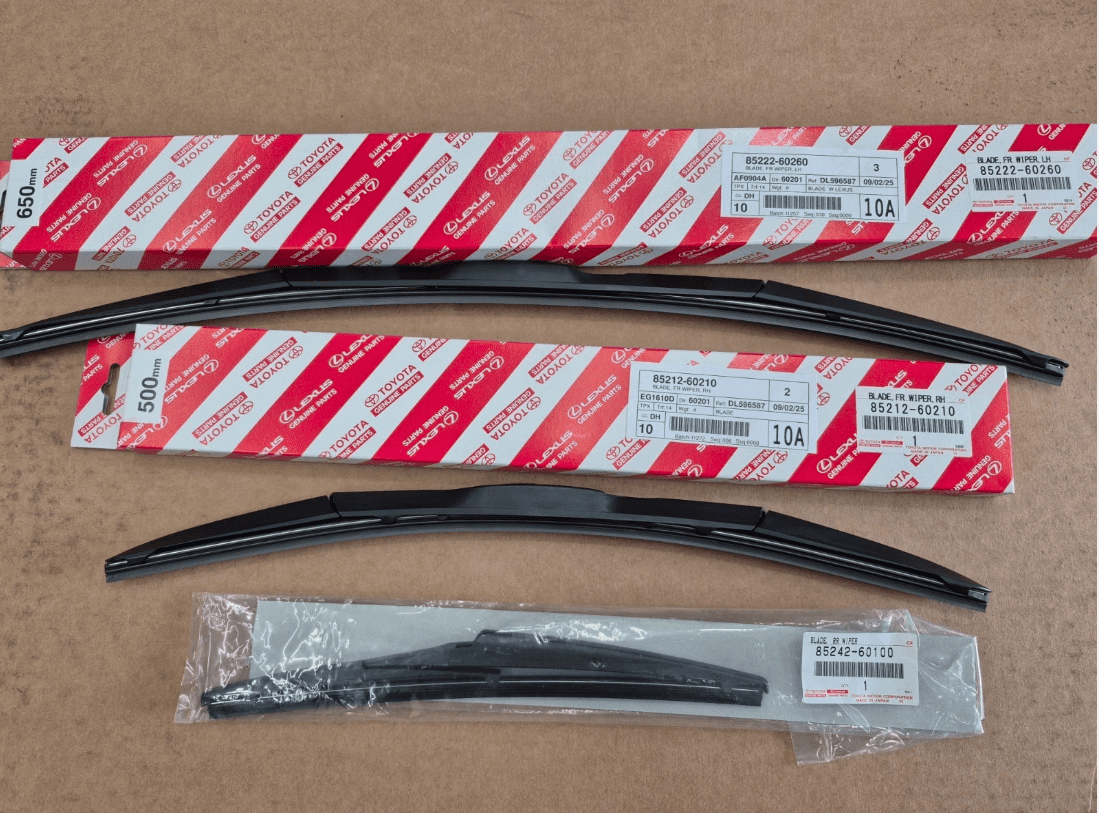 LEXUS OEM FACTORY FRONT AND REAR WIPER BLADE SET 2015-2023 GX460
