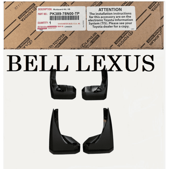LEXUS OEM FACTORY MUDGUARD SET 2022-2026 NX350 NX350H NX450H (NON F-SPORT)