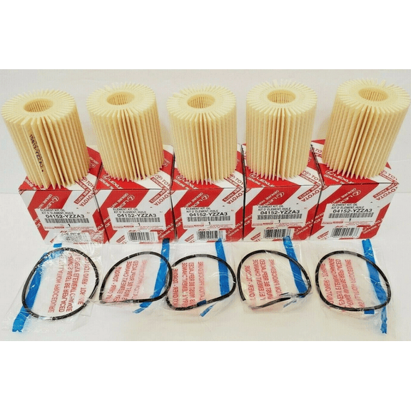 LEXUS OEM FACTORY OIL FILTER (5 pack) 2006-2017 IS250 IS350 (2WD) 04152-YZZA3