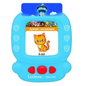 Lexibook Paw Patrol Bilingual Card Reader, EN/ES, 150 Cards, Blue