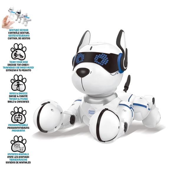 Lexibook Power Puppy Smart Robot Dog, Programmable and Rechargeable