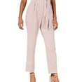 thumbnail image 1 of LEYDEN Womens Pink Pocketed Belted Cropped Pants Size: XL, 1 of 4
