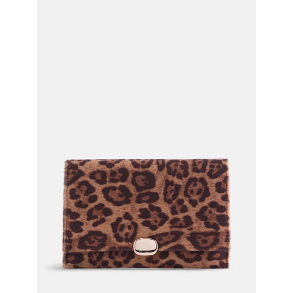 Scenario Women's Bifold Clutch Wallet, Leopard