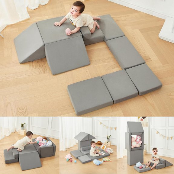 LEZASTAR Inside Baby Indoor Foam Blocks Climbing Toys, (Toddlers 1-3)