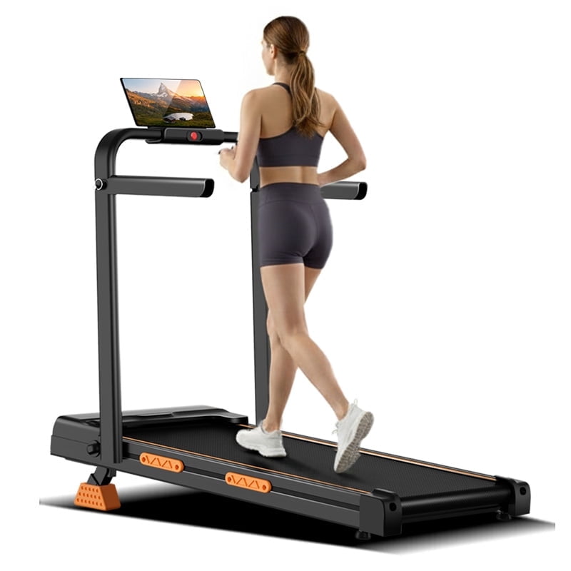 LEZEE 14% Incline Walking Pad, 2.5HP Motor, 6.3MPH, LED Display, 300 lbs Capacity, Compact Treadmill for Home