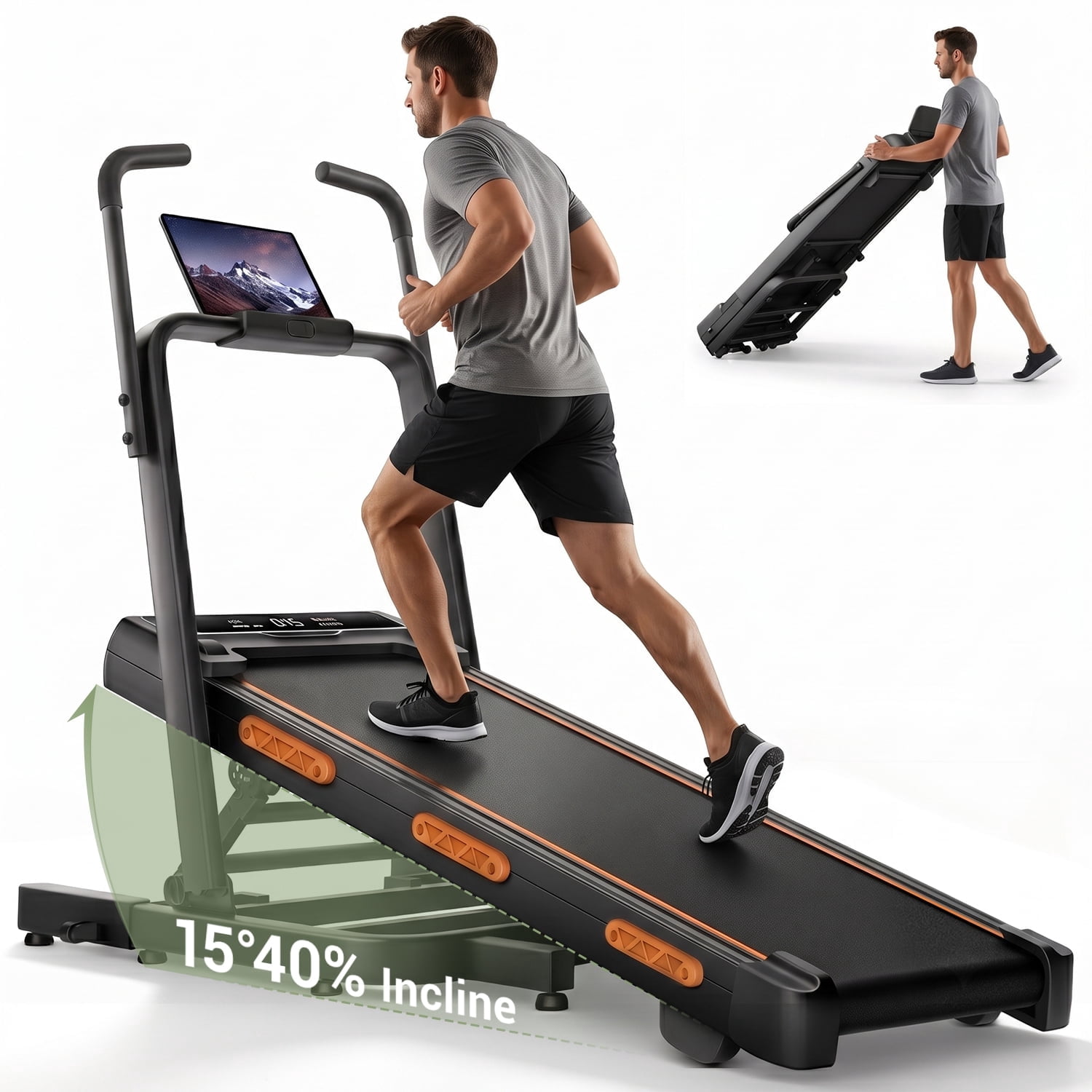 LEZEE Manual Treadmills in Treadmills - Walmart.com