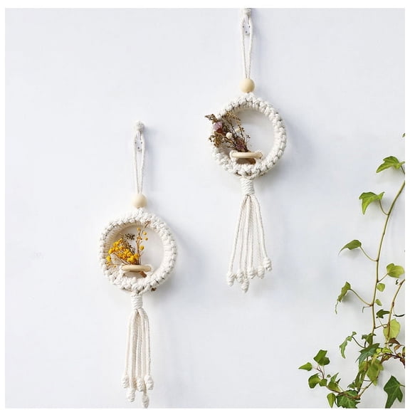 LEZMORE 2 Pack Hand WovenAir Holder Set Air Hanger Macrame Air Hanger( free)