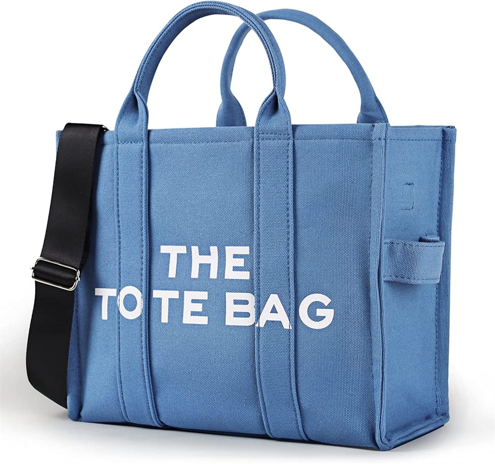 LEZMORE Canvas Tote Bags for Women Handbag Tote Purse with