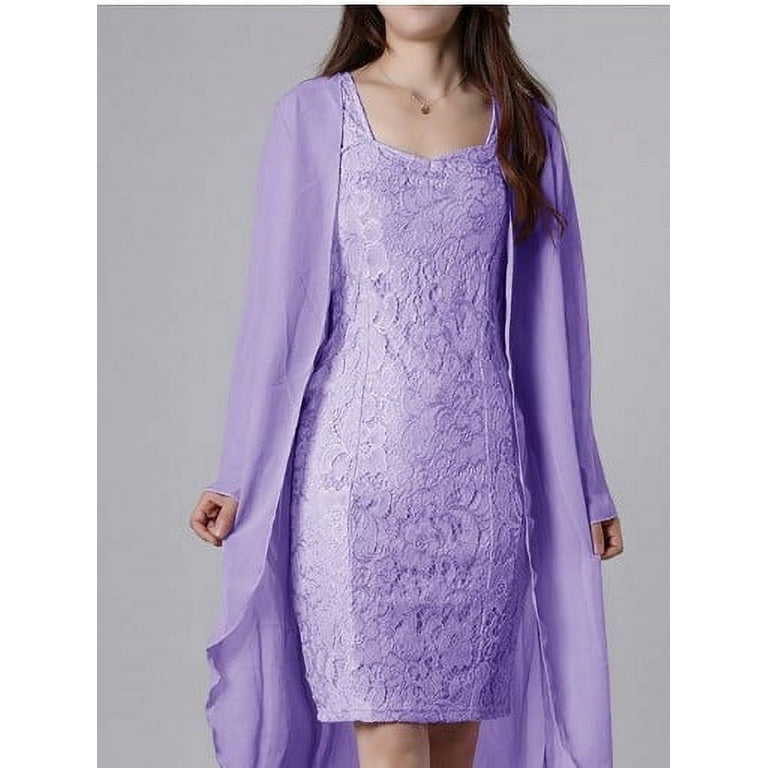 LEZMORE Nightgown Irregular Double - Layer Condole Dress Temperament  Two-Piece Long Skirt S-5XL