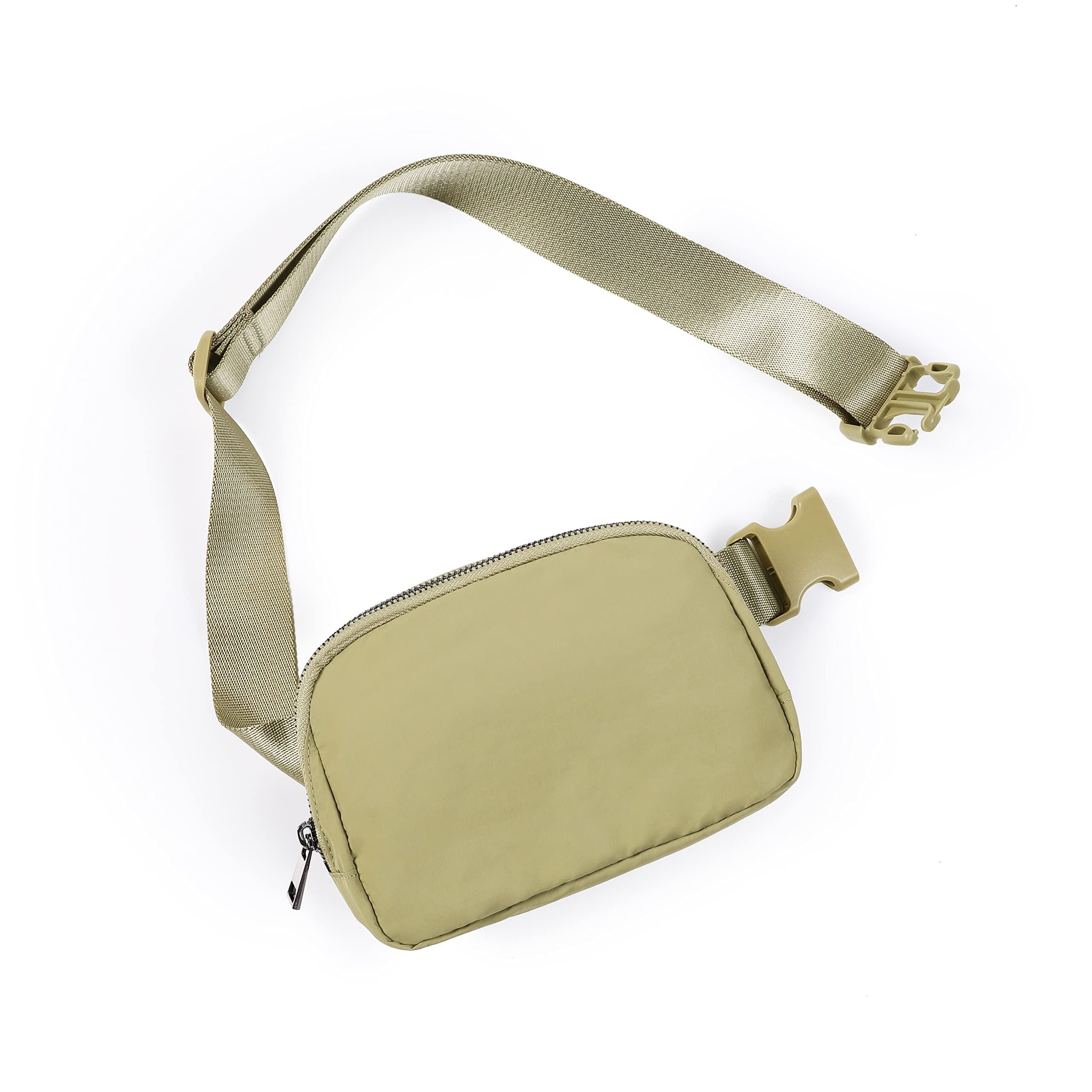LEZMORE Unisex Fanny Pack Mini Belt Bag Small Fashion Waist Packs,Khaki