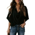 thumbnail image 1 of LEZMORE Womens Blouses and Tops Short Sleeve Chiffon Shirts and Tops, 1 of 5