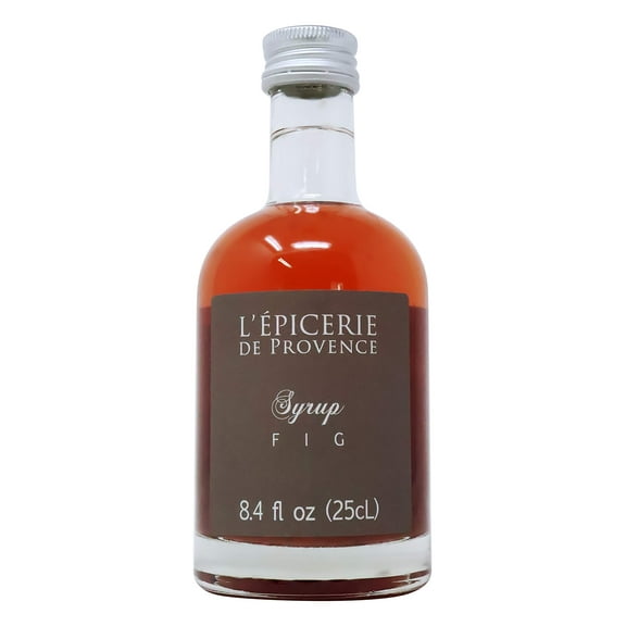 LEpicerie De Provence - Imported French Fig Syrup for Cocktails Smoothies,Fruit Salads and Ice Cream 8.45 Ounce Bottle