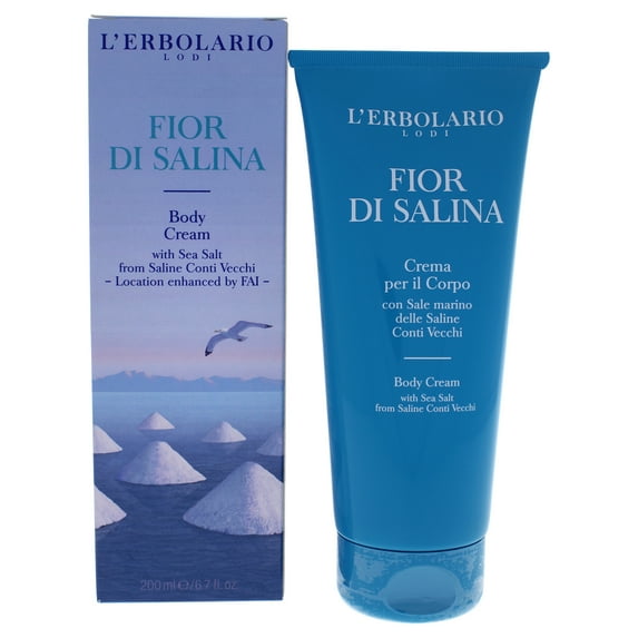 LErbolario Fior Di Salina Body Cream, 6.7 oz for Unisex