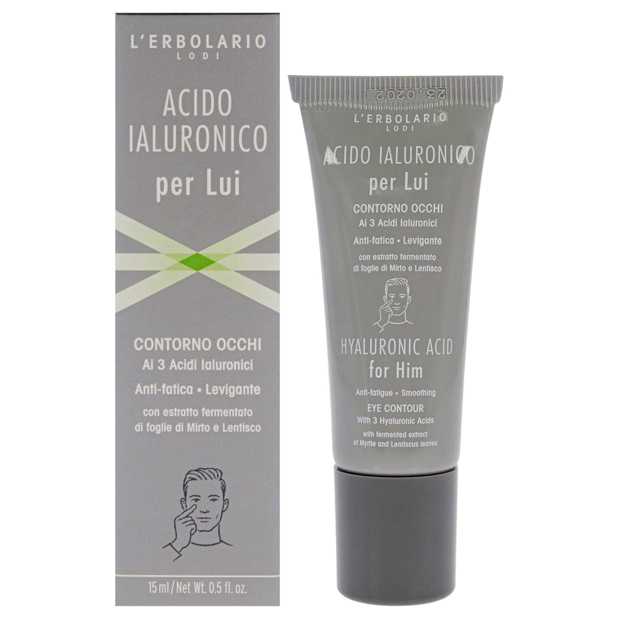 LErbolario Hyaluronic Acid Anti-Fatigue Smoothing Eye Contour , 0.5 oz Gel