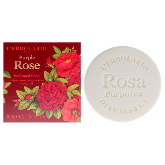 LErbolario Perfumed Soap - Purple Rose , 3.5 oz Soap