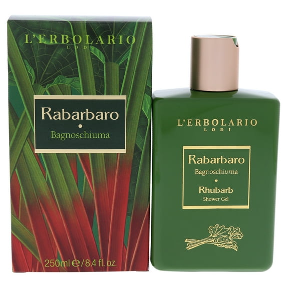 LErbolario Rhubarb Shower Gel, 8.4 oz for Unisex