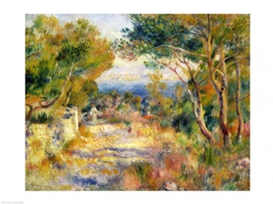 LEstaque 1882 Canvas Art - Pierre-Auguste Renoir (24 x 18)