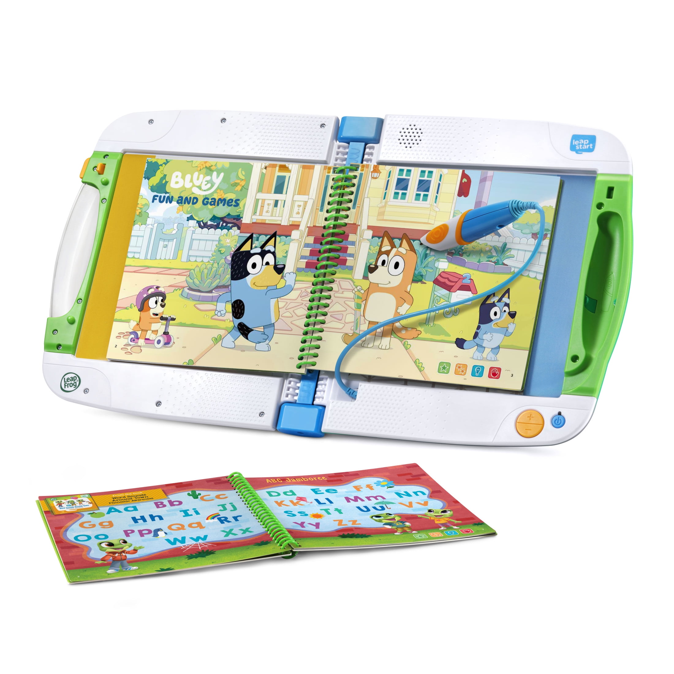 LeapFrog LeapStart Bluey Fun & Games Activity Bundle System and Books, Reading Toy for Kids