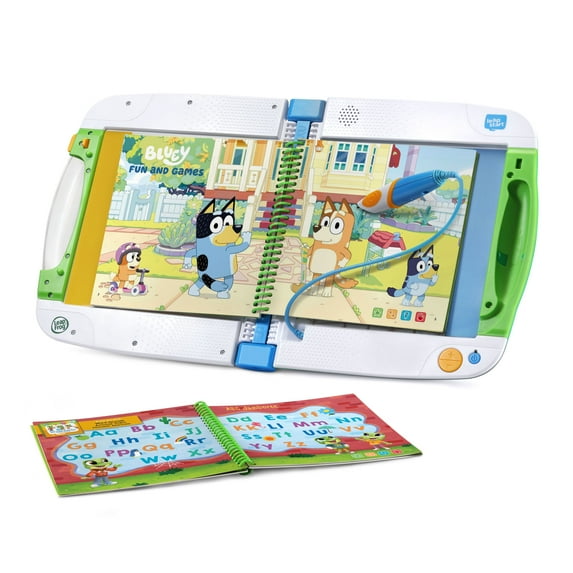LeapFrog LeapStart Bluey Fun & Games Activity Bundle System and Books, Reading Toy for Kids