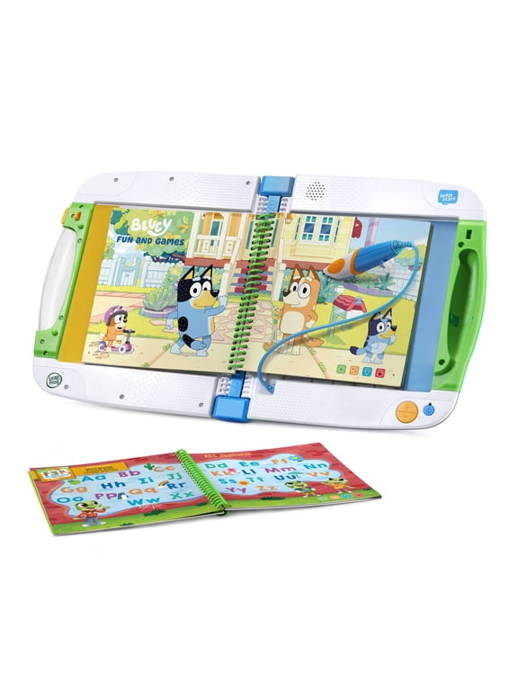 LeapFrog LeapStart Bluey Fun & Games Activity Bundle System and Books, Reading Toy for Kids