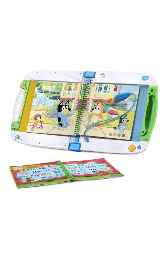 LeapFrog LeapStart Bluey Fun & Games Activity Bundle System and Books, Reading Toy for Kids