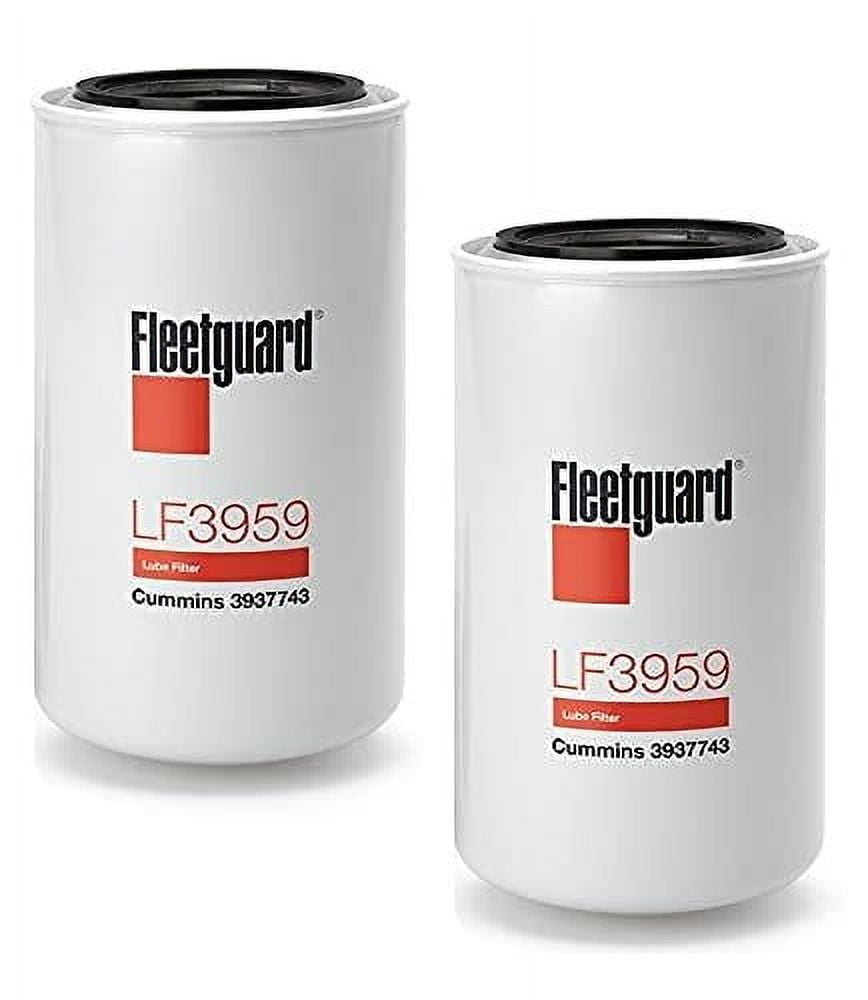 LF3959 Fleetguard Lube, Full-Flow Spin-On Pack of 2, Replaces Baldwin ...