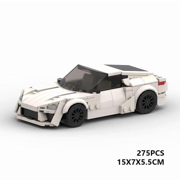 LFA Sports Car MOC Building Blocks Model, Small Particle Assembled Vehicle Display Bricks Kit
