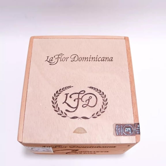 LFD Cameroon Cabinet No. 5 Wood Cigar Box 5.5" x 5.25" x 3.5"