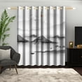 thumbnail image 1 of LFEEY Ink Landscape Blackout Curtains, Japanese Scenery, 42x63 inches, 2 Panels, 1 of 6