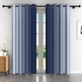 thumbnail image 1 of LFEEY Light Blocking Ombre Curtains, Room White Black Greyish Gradient Curtains, 42x84 Inch, 2 Panels, 1 of 6