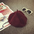 thumbnail image 1 of LFEOOST 1-8t Baby Toddler Wool French Beret Cap Headwear Kid Girl's Beanie Cap for Fall Winter, 1 of 2