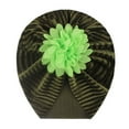 thumbnail image 1 of LFEOOST 1 Pack Solid Nursery Turban Hat Cap Beanie Bonnet with Flower for Baby Girls Toddlers Newborns Infants Fashion Hats for Kids Clearance, 1 of 2