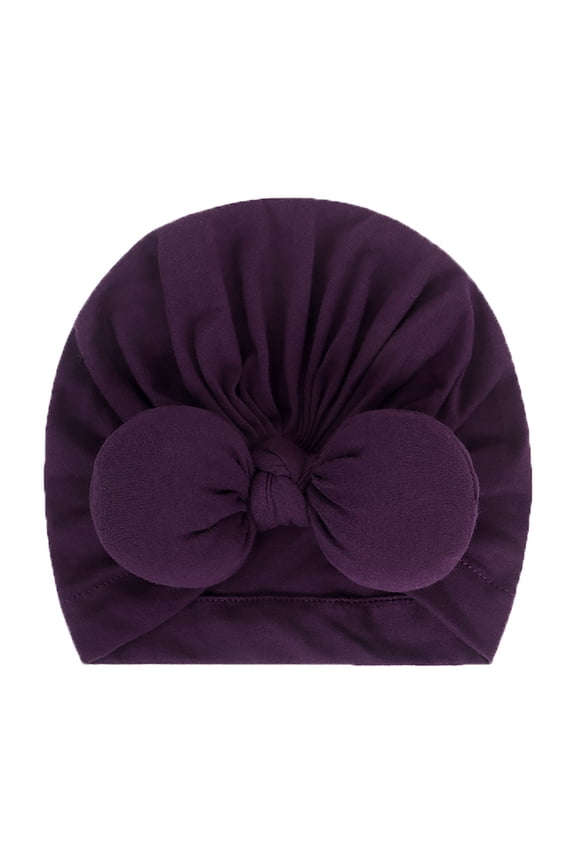Baby Bow Knot Turban Hats Beanie Headwraps for Toddlers Girls Newborn Baby Cotton Cloth Turban Big Bow Toddler Rabbit Hat Kids Baby Cap Ear Hat