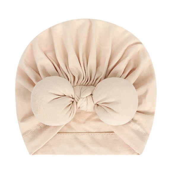 LFEOOST Baby Bow Knot Turban Hats Beanie Headwraps for Toddlers Girls Newborn Baby Cotton Cloth Turban Big Bow Toddler Rabbit Hat Kids Baby Cap Ear Hat