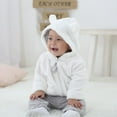 thumbnail image 1 of LFEOOST Baby Girl Clothes Winter Warm Coats for Toddler Boys Fleece Jacket Casual Fuzzy Kids Pea Coat Trench Outwear White 12M, 1 of 9
