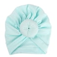 thumbnail image 1 of LFEOOST Baby Girl Toddlers Breathable Cotton Hat Newborn Knotted Hat Cute Donut Soft Turban Bow Knot Cap, 1 of 1