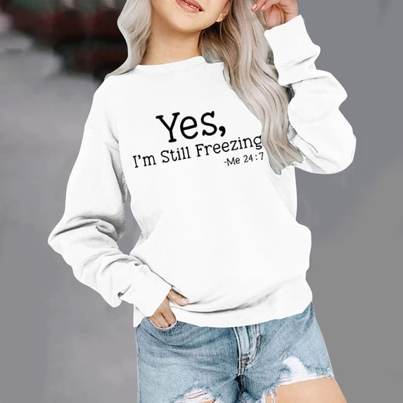 LFEOOST Baby Girl Unisex Crewneck Pullover Sweatshirt for Girls Long Sleeve Shirt 1-12 Years White 5-6 Years