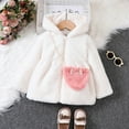 thumbnail image 1 of LFEOOST Baby Girls Infant Winter Faux Fur Outerwear Coats Snowsuit Clothing Jackets White 90, 1 of 6