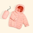 thumbnail image 1 of LFEOOST Boy and Girls Waterproof Coat Winter Lightweight Puffer Jackets Hooded Outerwear (Pink, 130), 1 of 3