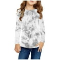 thumbnail image 1 of LFEOOST Girls Shirts Cotton Casual Basic Long Sleeve Crewneck Color Blocking Tunic Tee Tops Blouse Undershirts for Boys Girls Multicolor 5 Years, 1 of 6