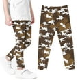 thumbnail image 1 of LFEOOST Kids Girl's Fall Fashion Stretch Leggings Comfortable Bottoms Cute Printed Girls Stretch Leggings Kids Activewear Brown 7 Years, 1 of 5