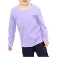 thumbnail image 1 of LFEOOST Toddler Boys Girls Long Sleeve T-Shirts Unisex Kids Cotton Basic Round Neck Top Tee Fall Trendy Clothes Multicolor 3-4 Years, 1 of 8