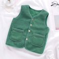 thumbnail image 1 of LFEOOST Unisex Baby Boys Girls Fleece Vest Winter Warm Sleeveless Lightweight Jacket Waistcoat for Little Boys Girls, 6-12 Months, Green, 1 of 3
